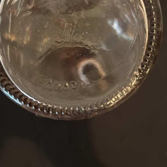 Vintage, Libbey, Pink Floral embossed Decanter. 8” H - Picture 9 of 12